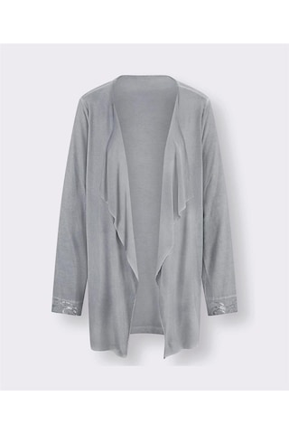 BULALGİY Kadın Gri Kolu Payetli Hırka - BGA158558 - Gri