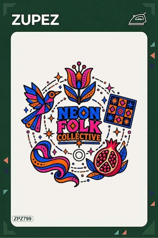 Zpz799 Neon Folk Collective Ütüyle Uygulanabilir Transfer Baskı - 911529671 Zpz799 Neon Folk Collective Ütüyle Uygulanabilir Transfer Baskı - 911529671