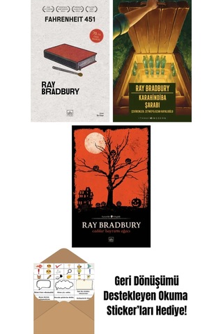 Fahrenheit 451 70. Yıl Özel Baskısı + Karahindiba Şarabı + Cadılar Bayramı Ağacı