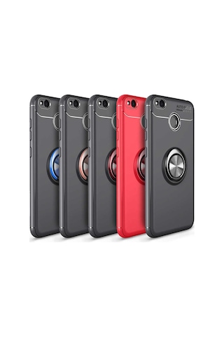 Xiaomi Redmi 4X Kılıf Yüzüklü Magnetli Ravel Case