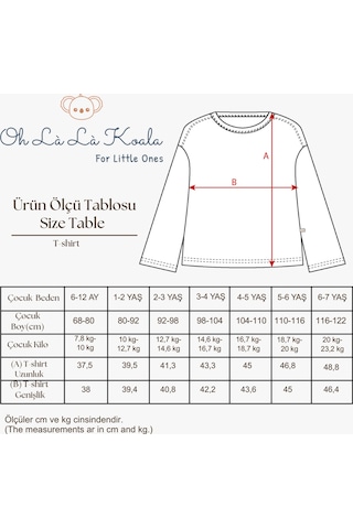 Oh La La Koala Vizon Nakışlı Oversize Uzun Kollu T-shirt Vizon