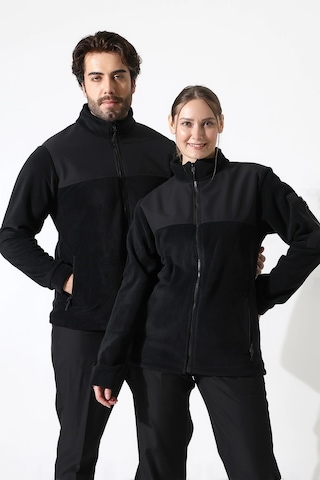 Soft Shell Robalı Unisex Polar Mont - Siyah Siyah