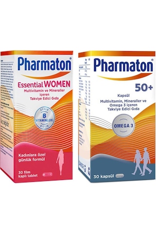 Pharmaton Essential Women 30 Kapsül Pharmaton 50 Plus 30 Kapsül