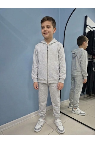 Güneş Kids Çocuk Eşofman Takımı Açık Gri