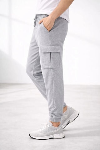 Assema Erkek Jogger Eşofman Altı Regular Fit , Kargo Cepli, Lastikli Paça, Günlük Spor Pantolon - Gri Çok Renkli