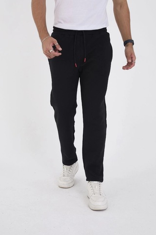 Assema Unisex Üç İplik Basic Eşofman Pantolon - Siyah Çok Renkli