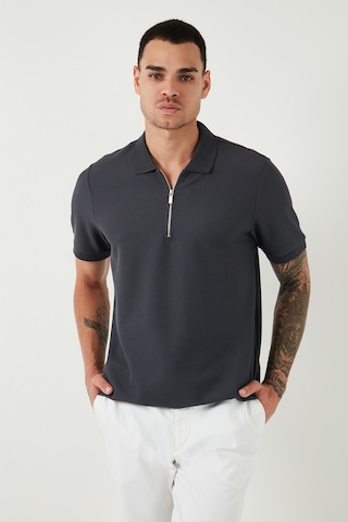 Buratti Pamuklu Regular Fit Yarım Fermuarlı 3'Lü Paket Erkek Polo Yaka T Shirt 5902434S3 Ekru-Antrasit-Indigo