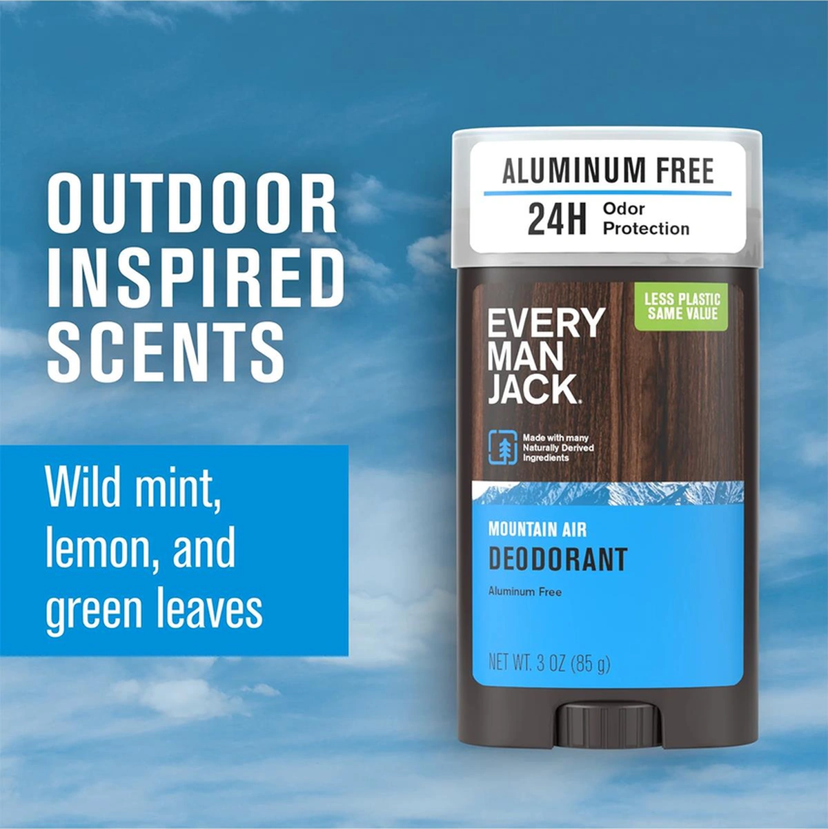 Every Man Jack Mountain Air Alüminyumsuz Stick Deodorant 85gr