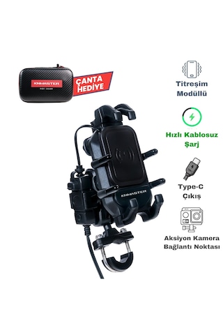 Knmaster Tt-860wu Kablosuz Şarjlı Tüm Motosikletlere Uyumlu Te...