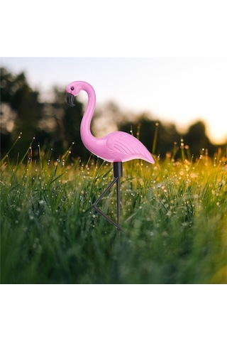 Cbtx Bahçe Aydınlatma 3 İn 1 Su Geçirmez Güneş Flamingo Çim Işık Led Bahçe Yolu Peyzaj Işıkları Gece Lambası