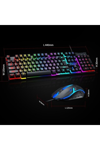 Didadodo Tf200 Usb Kablolu Oyun Klavyesi Ve Fare Seti Optik