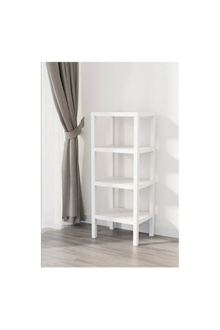Katman Modüler Raf 4 Katlı Çok Amaçlı Raf / Kitaplık / Çiçeklik Beyaz-7raf
