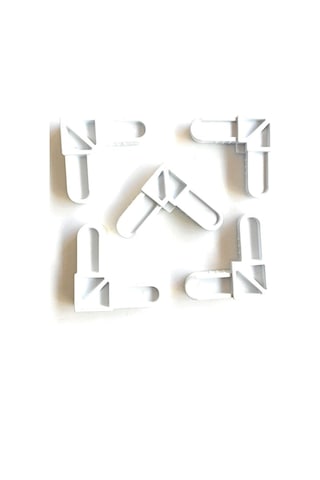 10x20 mm Sineklik Köşe Takozu 10 Adet Beyaz Renkli 10x20 mm Sineklik Köşe Takozu 10 Adet Beyaz Renkli