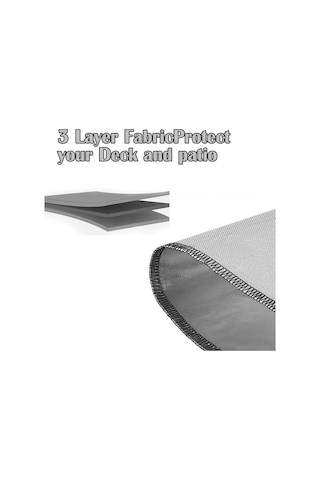 Alev Geçirmez Soba Matı Yuvarlak Yırtılmaya Dayanıklı Isıya Dayanıklı Gümüş