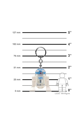 Lego Star Wars Ke21h R2-d2 Led Key Chain