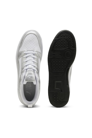 Puma Rebound V6 Low Metallic Kadın Beyaz Sneaker Ayakkabı 40605502