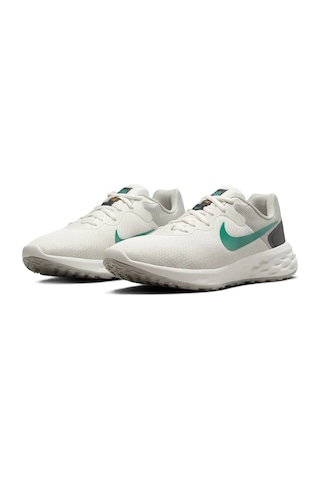 Nike Revolution 6 Running Nn Walk Shoes Yürüyüş Koşu Ayakkabısı Beyaz Yeşil Swoosh Krem