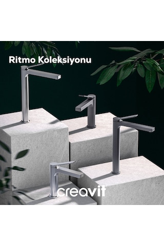 Creavit Ritmo RT8500GR Mutfak Armatürü Metalik Gri
