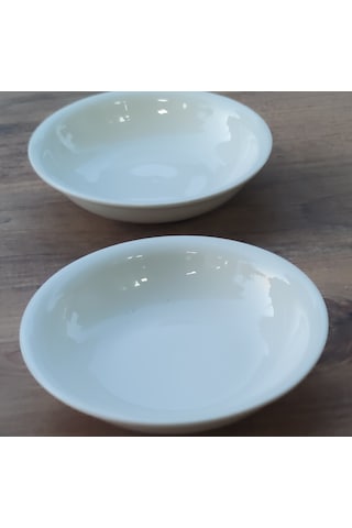 Porselen Çerezlik Kahvaltılık Kase Beyaz 6lı