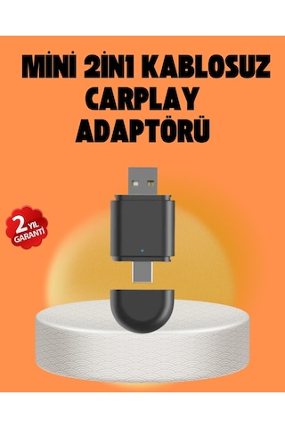 Kablosuz Carplay Ve Android Auto Dönüştürücü Usb-a & Type-c Girişli Akıllı Adaptör Diğer