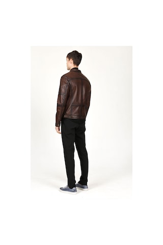 Dericlub E1047 Gerçek Deri Erkek Mont Camel Antik Camel