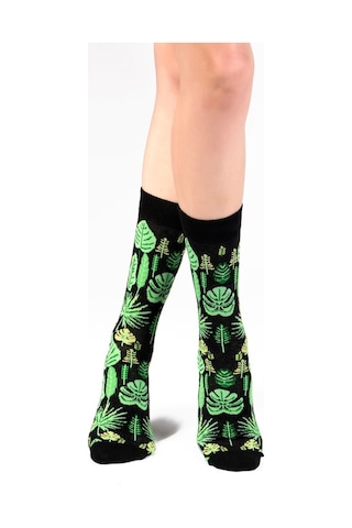 Ozzy Socks Yaprak Desenli Çorap (407226967) Çok Renkli