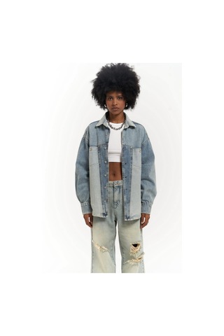 Mai Collection Mai Studios Co. Saadrian Mavi Unisex Kot Ceket Mavi
