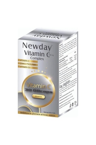 Newday Vitamin C Complex 30 Kapsül