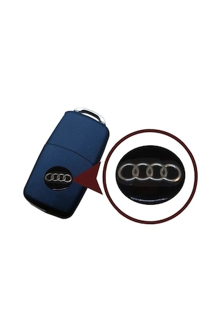 Audi Araç Anahtar Logo Amblemi Kumanda Logo Çap: 14 Mm 2 Adet