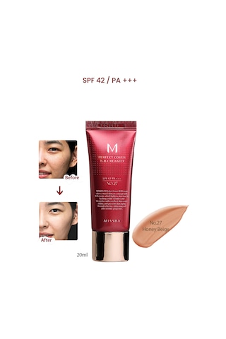 Missha Yoğun Kapatıcılık Sunan BB Krem M Perfect Cover BB Cream Ex No: 27 20 ML