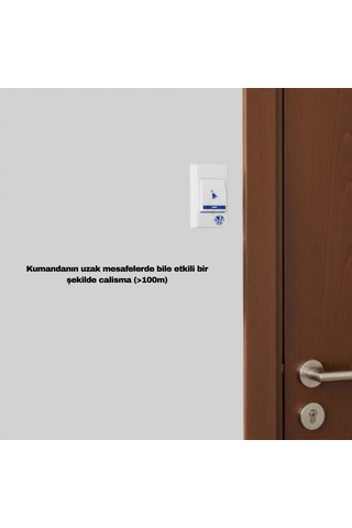 32 Melodili Kablosuz Kapı Zili Kolay Kurulumlu Sade Tasarım