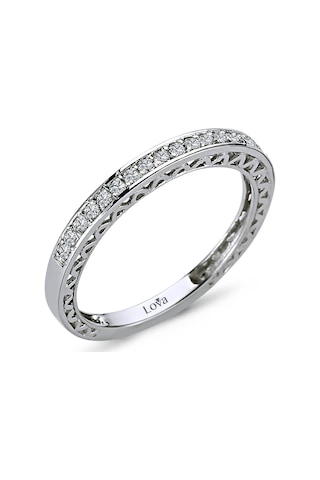 Lova 0,18 Karat Pırlanta Yarımtur Yüzük - 1030152