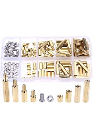 Trendooze Vida, Ve Ve Tamir Standoff Somun Seti: Pratik Pirinç Pcb Parça Montaj M3 İçin Hırdavat Çözüm Çeşitleriyle 120 Vk