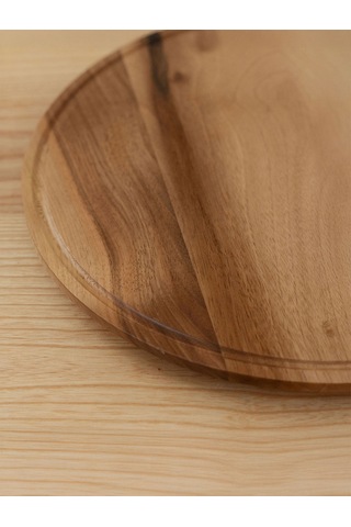 Ahşap Yuvarlak Kesme & Sunum Tahtası