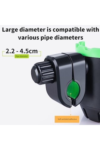 Yaozixa 2合1 Abs+kauçuk Bardak Tutucu Telefon Tutuculu 360 Döner Motor, Bisiklet, Scooter, Tekerlekli Sandalye Uyumlu Yeşil