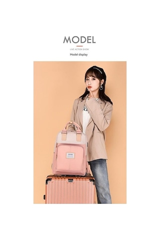 Prestigegoods Love Home Usb Şarj Edilebilir 13/14 Inç Bilgisayar Çantası, Yurt Dışından, Orta Boy, Hem Erkekler Hem Kadınlar İçin Uygun Pembe