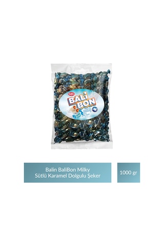 Balin Balibon Milky Sütlü Karamel Dolgulu Şeker 1000 Gr X 3 Adet