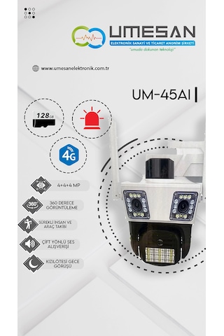 Um-45aı 4g 10x Zoom 360 Kamera