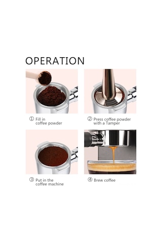 Moveevo 51mm Paslanmaz Çelik Kahve Filtresi - Ecp31.21/eco310/eco35.31 Uyumlu, Ergonomik Tutma Kolu Diğer