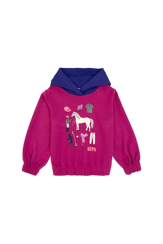 U.s. Polo Assn. Kız Çocuk Fuşya Sweatshirt 50317906-vr023 Fusya