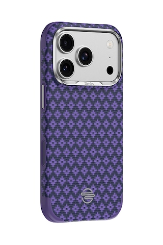 İphone 17 Pro Max Kılıf M-safe Uyumlu Benks Armorpro Armoredge X9 Serisi Kevlar Kapak Mor
