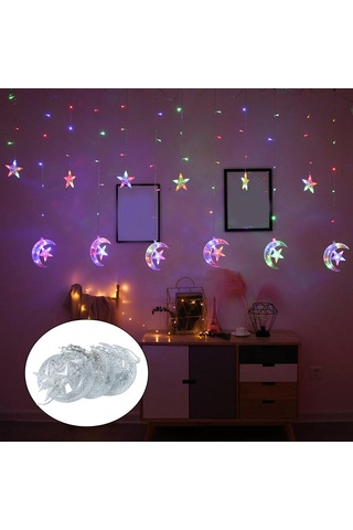 Suntek Magideal Led Peri Dize Işıkları Perde Dekorasyonu 2.5m Led Dize