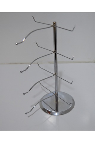 Krom Gözlük Standı Düzenleyecı Organizer 4lu Krom