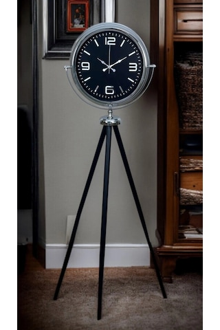 Krom Asil Tripod Ayaklı Saat Çok Renkli