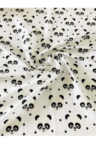 Panda 110X110 Cm Çok Amaçlı Müslin Örtü Çok Renkli