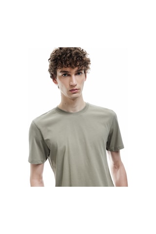 Koton Pamuklu Kısa Kollu Bisiklet Yaka Erkek Basic Tişört Yeşil 6wam10062hk Yeşil
