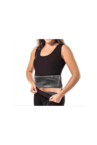 Kadın Siyah Sauna Termal Tayt Atlet Takımı Siyah