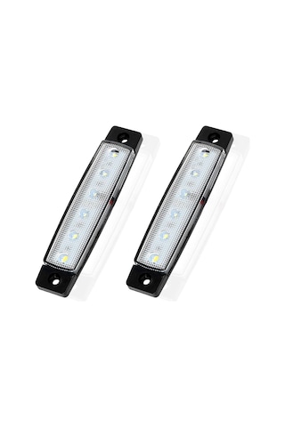 Parmak Led 12-24 Volt Çalışma Özelliği Su Geçirmez 10 Adet Beyaz