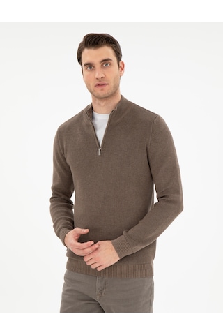 Pierre Cardin Erkek Vizon Melanj Kazak /triko 50297123-vr174 Vizon Melanj