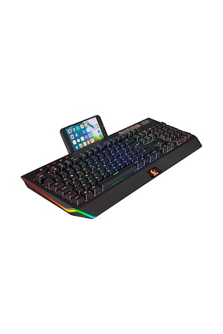 Rampage KB-R105 EXHERO Usb Kablolu RGB Ledli Outemu Blue Switch 5 Makro Tuşlu Gaming Q Klavye